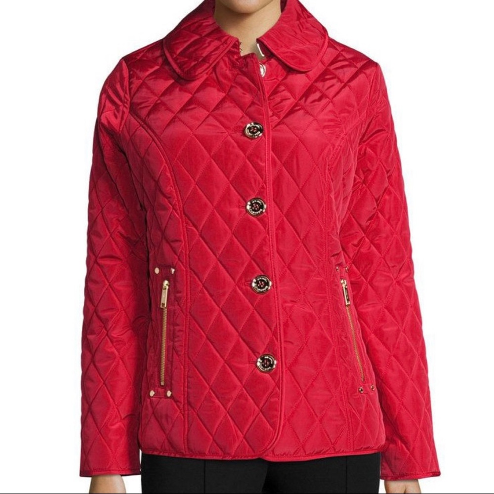 Michael Kors Red Quilted Jacket